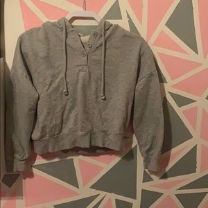 Grey cropped sweatshirt